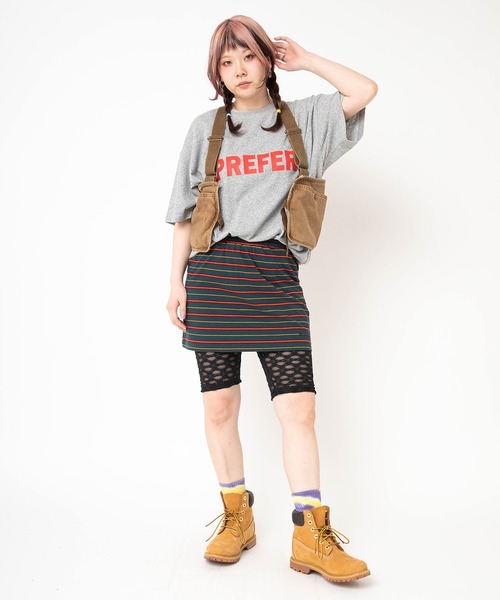 RNA(アールエヌエー)の「M2662 PREFER BIG-T(Tシャツ/カットソー・レディース・グリーン/杢グレー/ホワイト・MEDIUM)」の9枚目の写真