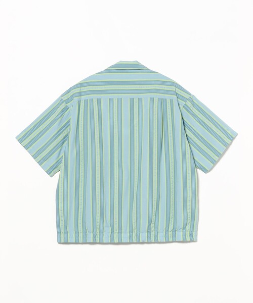 BEAMS(ビームス)の「マルチ ストライプ オープンカラーシャツ【ワイドフィット】(シャツ/ブラウス・メンズ・レッド/グリーン・L/M/S/XL)」の8枚目の写真