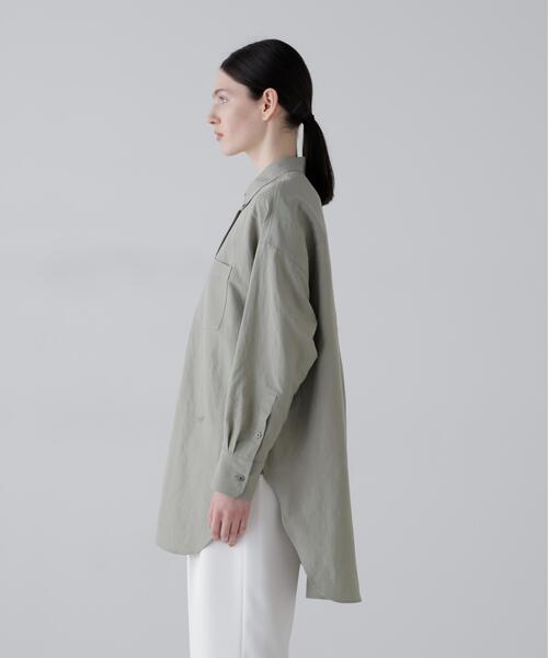 ADORE(アドーア)の「◆ドライタッチレーヨンブラウス(シャツ/ブラウス・レディース・ホワイト/カーキ・38)」の11枚目の写真