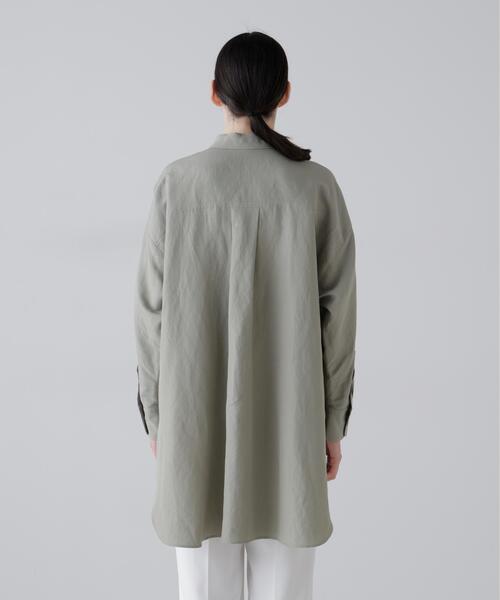 ADORE(アドーア)の「◆ドライタッチレーヨンブラウス(シャツ/ブラウス・レディース・ホワイト/カーキ・38)」の10枚目の写真