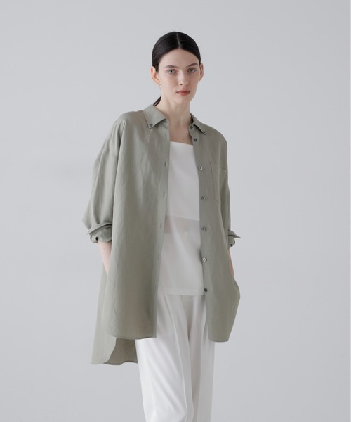ADORE(アドーア)の「◆ドライタッチレーヨンブラウス(シャツ/ブラウス・レディース・ホワイト/カーキ・38)」の20枚目の写真