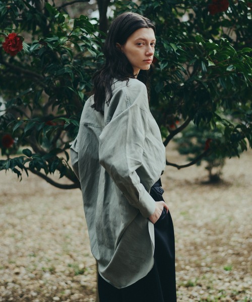 ADORE(アドーア)の「◆ドライタッチレーヨンブラウス(シャツ/ブラウス・レディース・ホワイト/カーキ・38)」の18枚目の写真