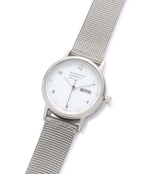 MARGARET HOWELL（マーガレットハウエル）の「SOLAR POWER MESH BAND（アナログ腕時計・レディース・シルバー・FREE）」の2枚目の写真