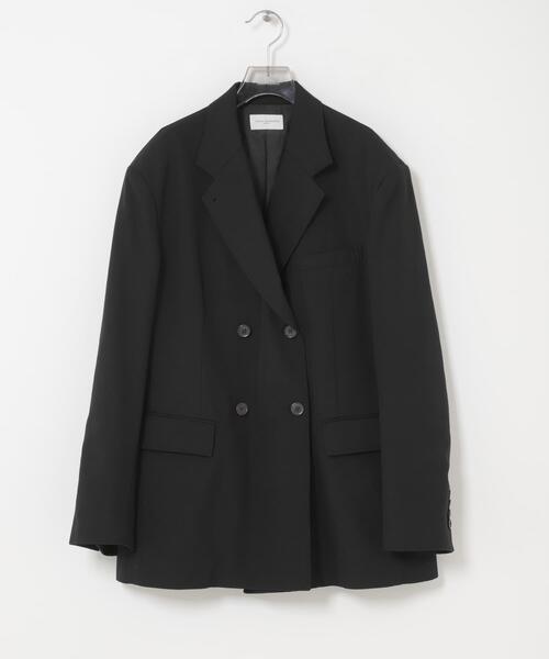 URBAN RESEARCH（アーバンリサーチ）の「new basic　HIGH TWIST WOOL JACKET（その他アウター・レディース・チェック/ブラック・38/36）」の2枚目の写真