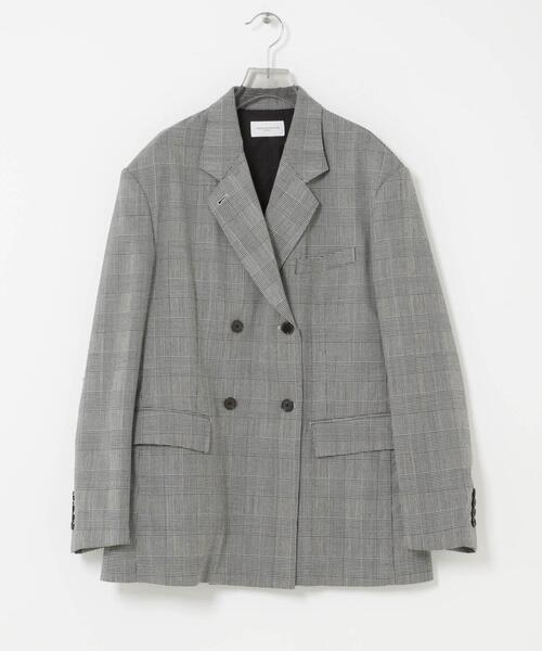 URBAN RESEARCH（アーバンリサーチ）の「new basic　HIGH TWIST WOOL JACKET（その他アウター・レディース・チェック/ブラック・38/36）」の4枚目の写真