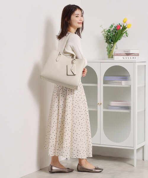 ITS'DEMO（イッツデモ）の「パスケース付きA4トート（トートバッグ・レディース・サンドベージュ/ナチュラル/ブラック・00）」の14枚目の写真