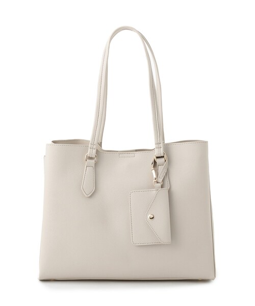 ITS'DEMO（イッツデモ）の「パスケース付きA4トート（トートバッグ・レディース・サンドベージュ/ナチュラル/ブラック・00）」の19枚目の写真