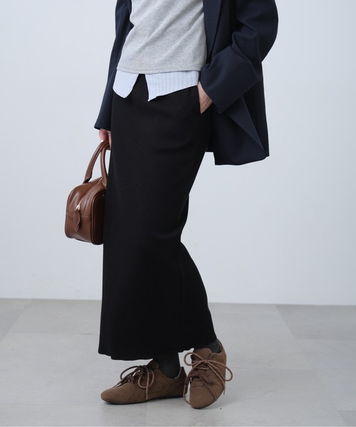 FREE'S MART（フリーズマート）の「◆リブナローカットソースカート（スカート・レディース・ホワイト/ブルー/ブラック・X-SMALL/MEDIUM/SMALL）」の15枚目の写真