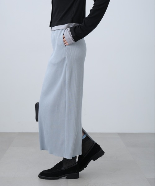 FREE'S MART（フリーズマート）の「◆リブナローカットソースカート（スカート・レディース・ホワイト/ブルー/ブラック・X-SMALL/MEDIUM/SMALL）」の10枚目の写真