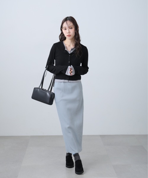 FREE'S MART（フリーズマート）の「◆リブナローカットソースカート（スカート・レディース・ホワイト/ブルー/ブラック・X-SMALL/MEDIUM/SMALL）」の12枚目の写真