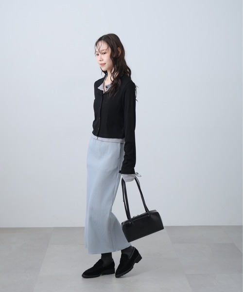 FREE'S MART（フリーズマート）の「◆リブナローカットソースカート（スカート・レディース・ホワイト/ブルー/ブラック・X-SMALL/MEDIUM/SMALL）」の13枚目の写真