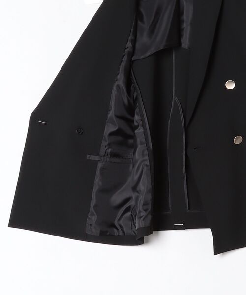 SUIT SELECT（スーツセレクト）の「【セットアップ対応】4釦1ツ掛けのテーラードジレ/ブラック（スーツジャケット・レディース・ブラック・MEDIUM/SMALL/LARGE）」の9枚目の写真