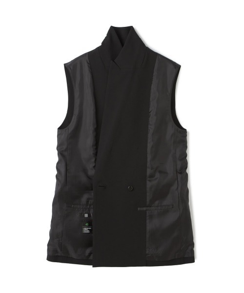 SUIT SELECT（スーツセレクト）の「【セットアップ対応】4釦1ツ掛けのテーラードジレ/ブラック（スーツジャケット・レディース・ブラック・MEDIUM/SMALL/LARGE）」の4枚目の写真