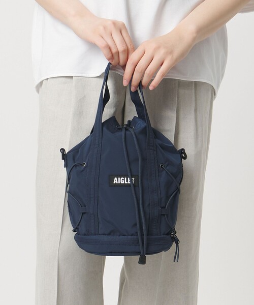 AIGLE(エーグル)の「<AIGLE> MiniPurse SLD(ショルダーバッグ・レディース・ネイビー/オレンジ・FREE)」の4枚目の写真