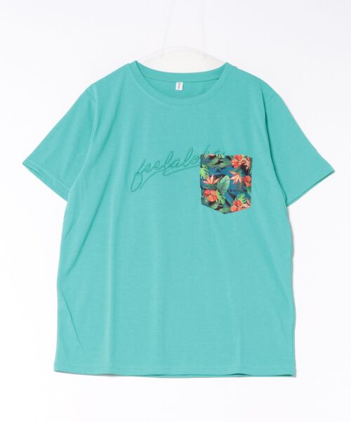 Kahiko（カヒコ）の「【Kahiko】エケアホUVカットメンズTシャツ（Tシャツ/カットソー・メンズ・ミント/ネイビー/ホワイト/ブラック・FREE）」の4枚目の写真