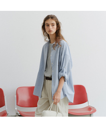 Spring roll-up check shirt