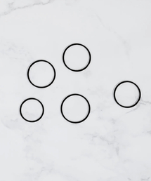 ONE ENOUGH（ワン イナフ）の「MIKRO FIVE RING SET / BLACK（リング）」