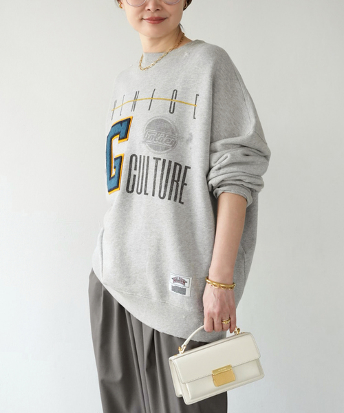 Deuxieme Classe(ドゥーズィエムクラス)の「【GOLDEN GOOSE / ゴールデングース】OVER COTTON SWEAT(Tシャツ/カットソー・レディース・チャコールグレー・FREE)」の5枚目の写真