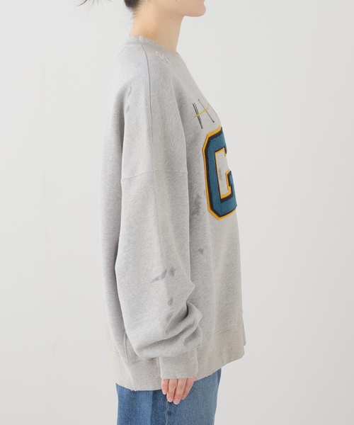 Deuxieme Classe(ドゥーズィエムクラス)の「【GOLDEN GOOSE / ゴールデングース】OVER COTTON SWEAT(Tシャツ/カットソー・レディース・チャコールグレー・FREE)」の14枚目の写真