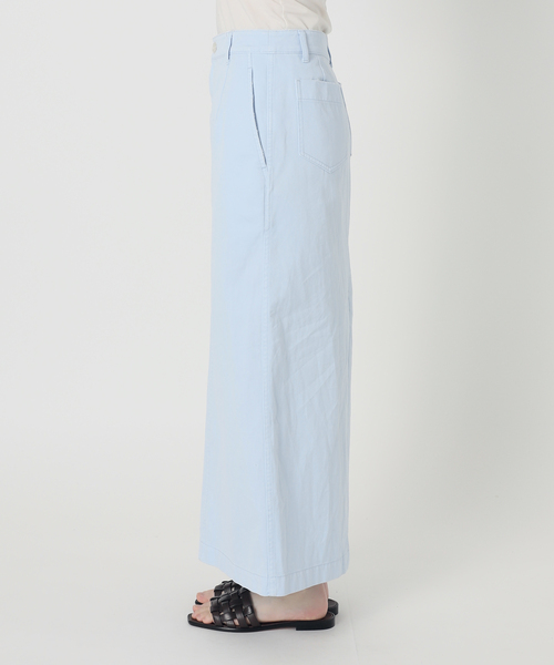 EDIT. FOR LULU(エディットフォールル)の「Garment dye Chino SK(スカート・レディース・サックスブルー/サファリグリーン・36/34)」の16枚目の写真