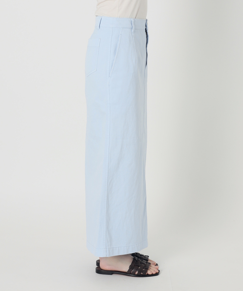 EDIT. FOR LULU(エディットフォールル)の「Garment dye Chino SK(スカート・レディース・サックスブルー/サファリグリーン・36/34)」の18枚目の写真