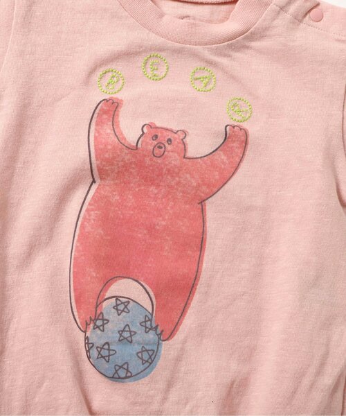 BIT'Z（ビッツ）の「楽器&動物プリントボディスーツ（ロンパース・キッズ・サーモンピンク/レインボー/イエロー/サックスブルー・80/70/60）」の14枚目の写真