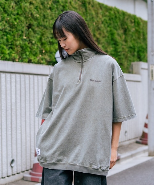 BEN DAVIS(ベンデイビス)の「【BEN DAVIS/ベンデイビス】 【こなれヴィンテージ感】パウダーブリーチ ハーフジップポロ 古着風加工 脇ポケット付(ポロシャツ・メンズ・カーキ/スモークピンク/ブラック・LARGE/X-LARGE/MEDIUM)」の6枚目の写真