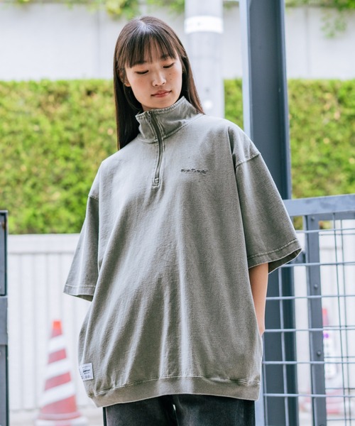BEN DAVIS(ベンデイビス)の「【BEN DAVIS/ベンデイビス】 【こなれヴィンテージ感】パウダーブリーチ ハーフジップポロ 古着風加工 脇ポケット付(ポロシャツ・メンズ・カーキ/スモークピンク/ブラック・LARGE/X-LARGE/MEDIUM)」の12枚目の写真