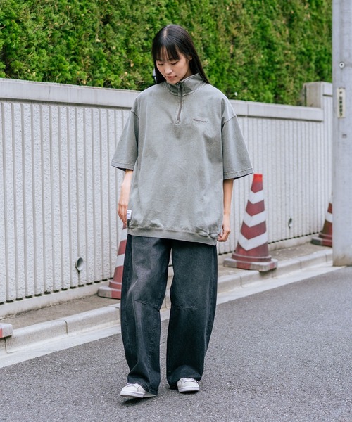 BEN DAVIS(ベンデイビス)の「【BEN DAVIS/ベンデイビス】 【こなれヴィンテージ感】パウダーブリーチ ハーフジップポロ 古着風加工 脇ポケット付(ポロシャツ・メンズ・カーキ/スモークピンク/ブラック・LARGE/X-LARGE/MEDIUM)」の15枚目の写真