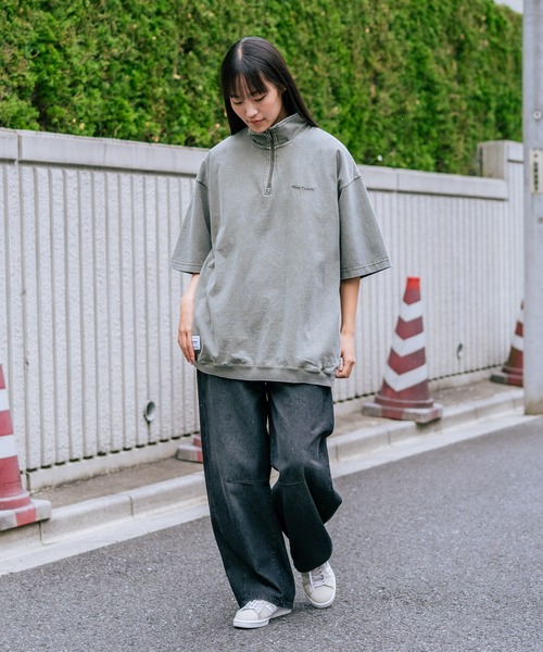 BEN DAVIS(ベンデイビス)の「【BEN DAVIS/ベンデイビス】 【こなれヴィンテージ感】パウダーブリーチ ハーフジップポロ 古着風加工 脇ポケット付(ポロシャツ・メンズ・カーキ/スモークピンク/ブラック・LARGE/X-LARGE/MEDIUM)」の16枚目の写真