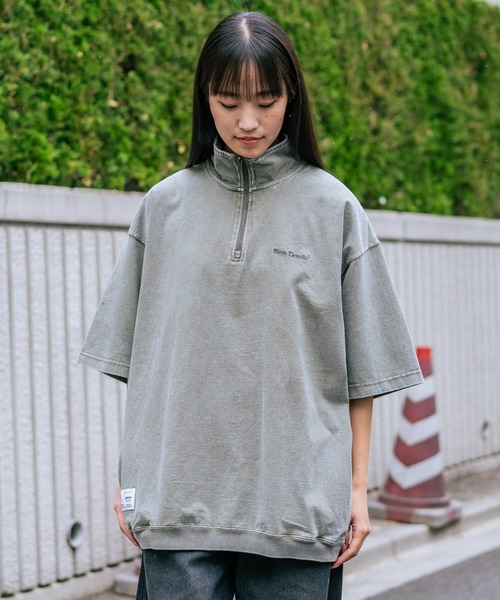 BEN DAVIS(ベンデイビス)の「【BEN DAVIS/ベンデイビス】 【こなれヴィンテージ感】パウダーブリーチ ハーフジップポロ 古着風加工 脇ポケット付(ポロシャツ・メンズ・カーキ/スモークピンク/ブラック・LARGE/X-LARGE/MEDIUM)」の4枚目の写真