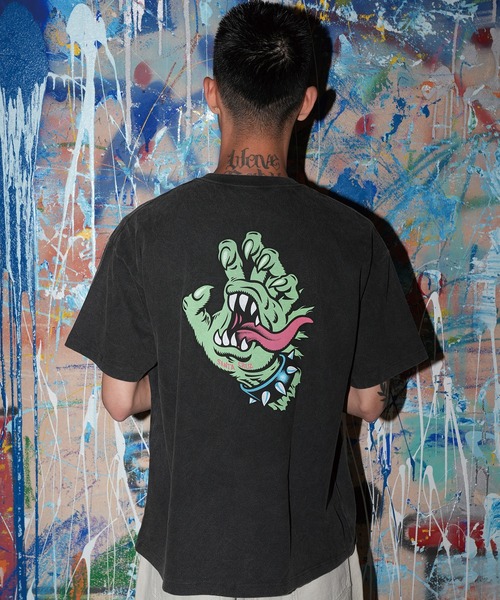 SANTA CRUZ(サンタクルーズ)の「【ムラサキスポーツ限定】SANTA CRUZ サンタクルーズ 半袖 Tシャツ MEEK OG SLASHER HAND SST 502263405(Tシャツ/カットソー・メンズ・ブラック・XL/L/M)」の4枚目の写真
