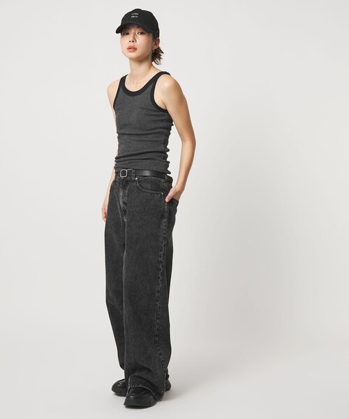 Edith A.Miller(エディスエーミラー)の「【別注】<MILLER×CITEN>カップ付きタンク(タンクトップ・レディース・レッド/ダークグレー/ライム/ライトブルー・FREE)」の13枚目の写真