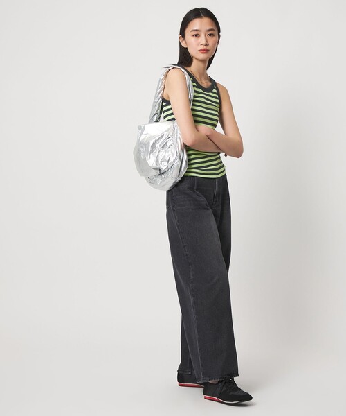 Edith A.Miller(エディスエーミラー)の「【別注】<MILLER×CITEN>カップ付きタンク(タンクトップ・レディース・レッド/ダークグレー/ライム/ライトブルー・FREE)」の17枚目の写真