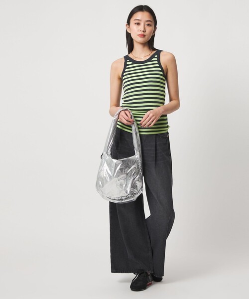 Edith A.Miller(エディスエーミラー)の「【別注】<MILLER×CITEN>カップ付きタンク(タンクトップ・レディース・レッド/ダークグレー/ライム/ライトブルー・FREE)」の18枚目の写真