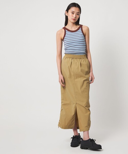 Edith A.Miller(エディスエーミラー)の「【別注】<MILLER×CITEN>カップ付きタンク(タンクトップ・レディース・レッド/ダークグレー/ライム/ライトブルー・FREE)」の21枚目の写真