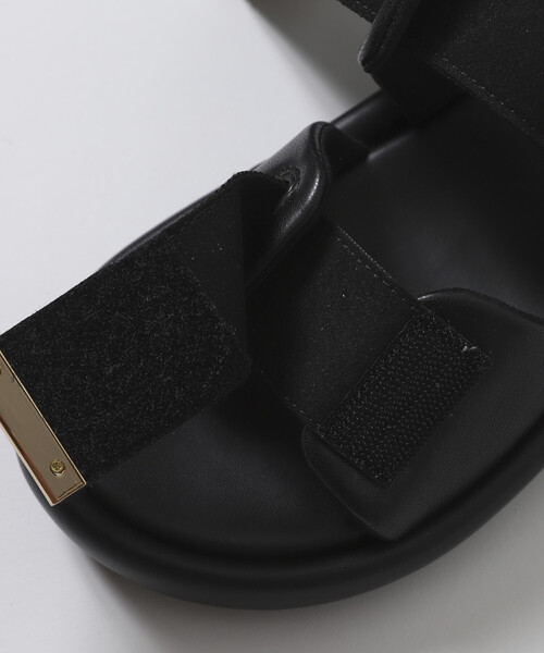 ATELIER BRUGGE(アトリエブルージュ)の「ATELIER BRUGGE/アトリエブルージュ テープベルト 厚底 サンダル / 3.5cmソール (22.5cm~24.5cmサイズ展開)(サンダル・レディース・ベージュ/ブラック・SMALL/MEDIUM/LARGE)」の12枚目の写真