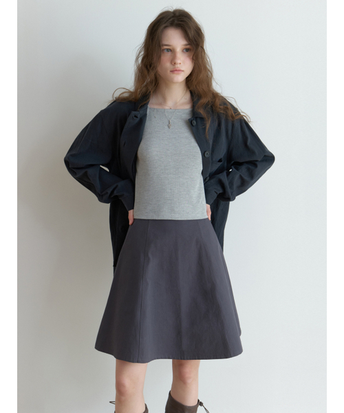 THEMITTEN(ザ・ミトン)の「Befor flare skirt (charcoal)(スカート・レディース・その他・SMALL/MEDIUM)」の3枚目の写真