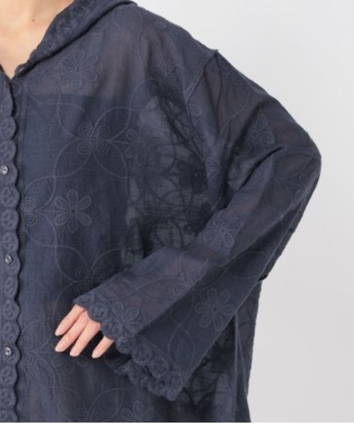 studio CLIP(スタディオクリップ)の「レースフードシャツブルゾン(シャツ/ブラウス・レディース・オフホワイト・FREE)」の11枚目の写真