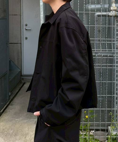 Chikashitsu +（チカシツプラス）の「【Chikashitsu +】cropped button jacket / 【チカシツプラス】クロップボタンジャケット<着用動画あり>（テーラードジャケット・メンズ・ブラック・ONE SIZE）」の10枚目の写真