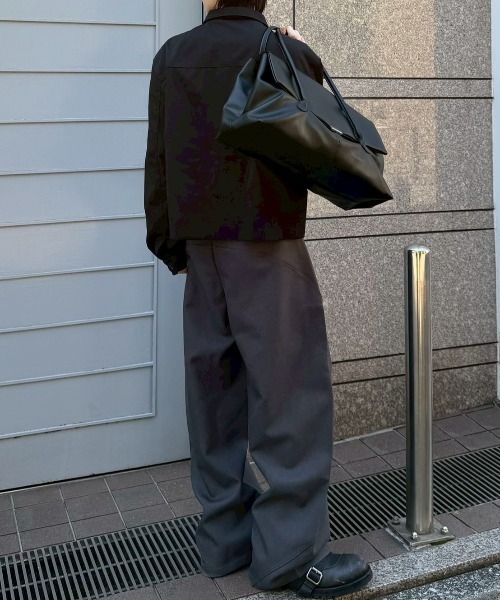Chikashitsu +（チカシツプラス）の「【Chikashitsu +】cropped button jacket / 【チカシツプラス】クロップボタンジャケット<着用動画あり>（テーラードジャケット・メンズ・ブラック・ONE SIZE）」の13枚目の写真