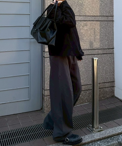 Chikashitsu +（チカシツプラス）の「【Chikashitsu +】cropped button jacket / 【チカシツプラス】クロップボタンジャケット<着用動画あり>（テーラードジャケット・メンズ・ブラック・ONE SIZE）」の15枚目の写真
