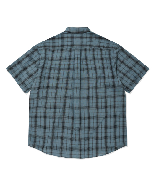 Wacky WiLLy(ワッキーウィリー)の「シアサッカー チェック 半袖シャツ ブルー(シャツ/ブラウス・メンズ・その他・LARGE/X-LARGE/SMALL/MEDIUM)」の7枚目の写真