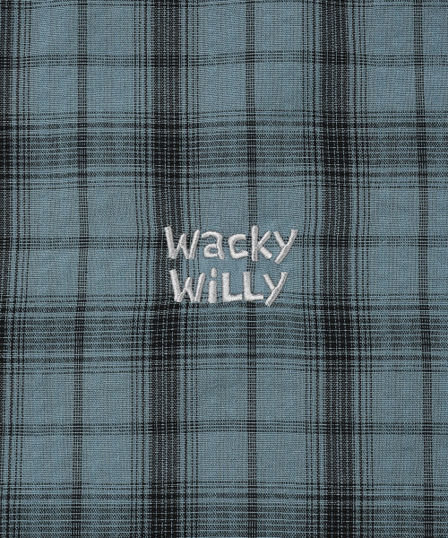 Wacky WiLLy(ワッキーウィリー)の「シアサッカー チェック 半袖シャツ ブルー(シャツ/ブラウス・メンズ・その他・LARGE/X-LARGE/SMALL/MEDIUM)」の5枚目の写真