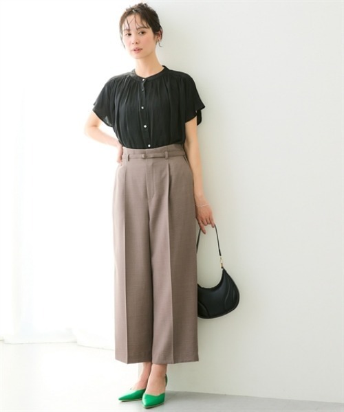 7days Life Styling（セブンデイズライフスタイリング）の「ヴィンテージサテンブラウス（シャツ/ブラウス・レディース・ブラック/グレー・M/L/LL/3L）」の8枚目の写真