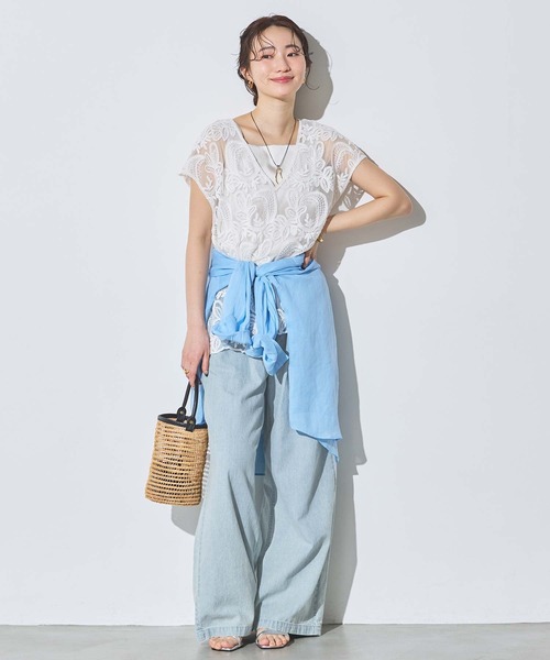 Gready Brilliant(グレディブリリアン)の「コード付デニムワイドパンツ(デニムパンツ・レディース・ブルー系その他・36/38)」の18枚目の写真