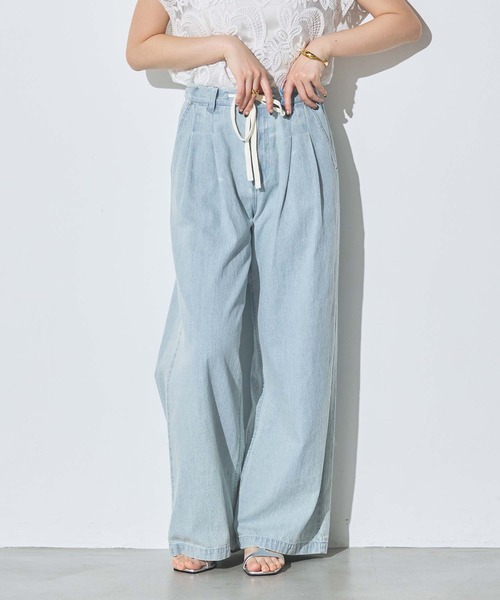 Gready Brilliant(グレディブリリアン)の「コード付デニムワイドパンツ(デニムパンツ・レディース・ブルー系その他・36/38)」の5枚目の写真