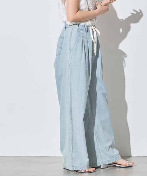 Gready Brilliant(グレディブリリアン)の「コード付デニムワイドパンツ(デニムパンツ・レディース・ブルー系その他・36/38)」の6枚目の写真