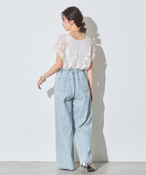 Gready Brilliant(グレディブリリアン)の「コード付デニムワイドパンツ(デニムパンツ・レディース・ブルー系その他・36/38)」の11枚目の写真