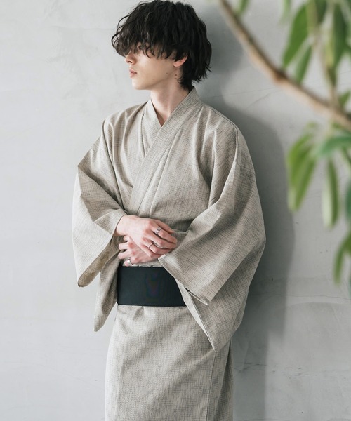 yukata 5 set / 浴衣 5点セット (浴衣・帯・下駄・扇子・巾着)（浴衣